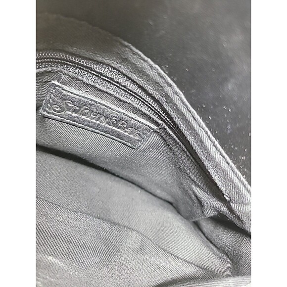 Saint Johns Bay Small Black Leather Handbag/Shoulder Bag Purse - Picture 13 of 16